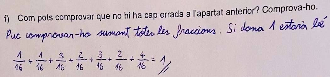 Com pots comprovar?