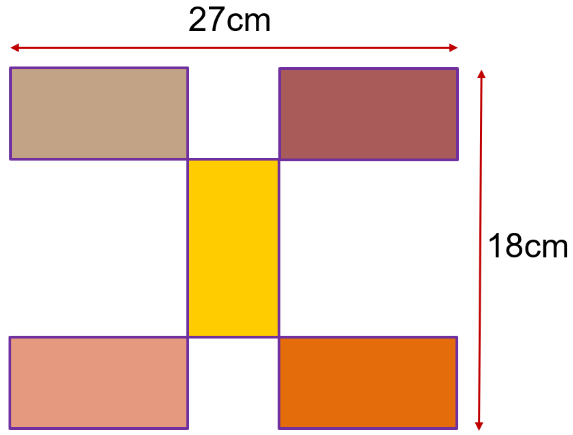 Quina és l’àrea de cadascun dels 5 rectangles congruents?