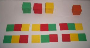 Fitxes de colors per combinatòria  Autor: Anton Aubanell