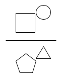 Fracció amb figures geomètriques