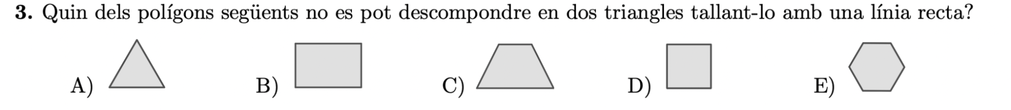 Prova Cangur de 1r d’ESO de 2023