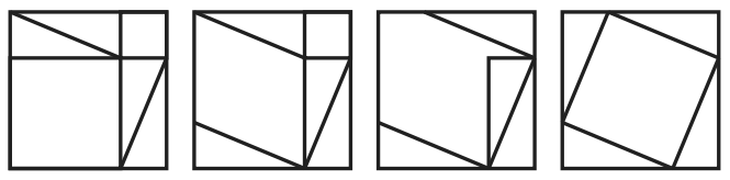 4 quadrats plegant-se